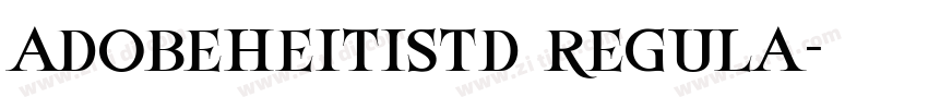 adobeheitistd regula字体转换